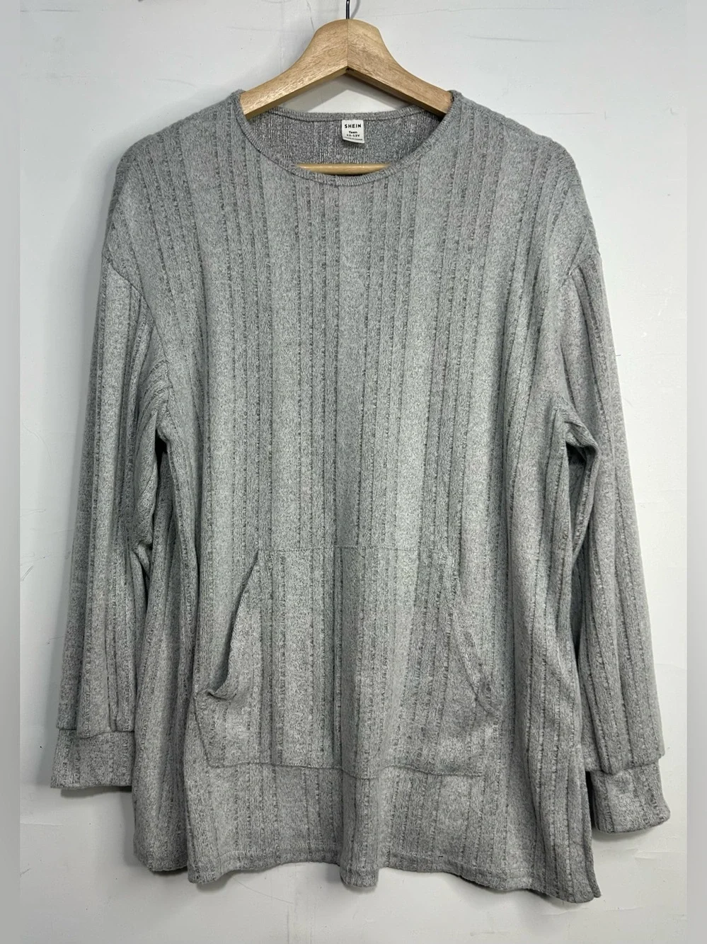 5 for $25🔥SHEIN Super Soft Loungewear Shirt & Pants‎ Grey Set Teens 12-13Y